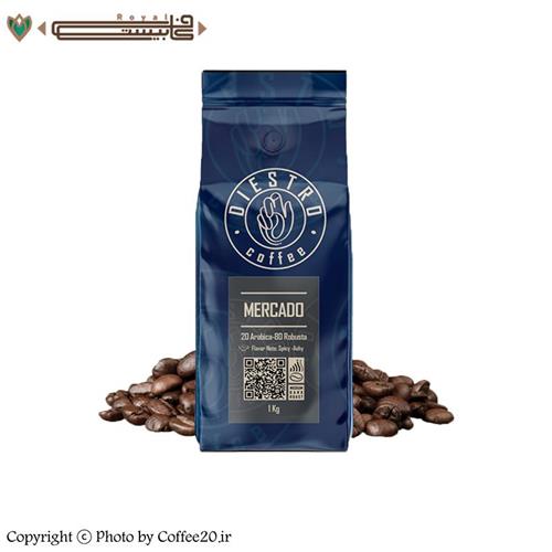 قهوه میکس 80% ربوستا دیسترو MERCADO