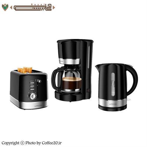 ست صبحانه لپرسو قهوه ساز ، توستر، کتری LePresso-LPCFFM0009